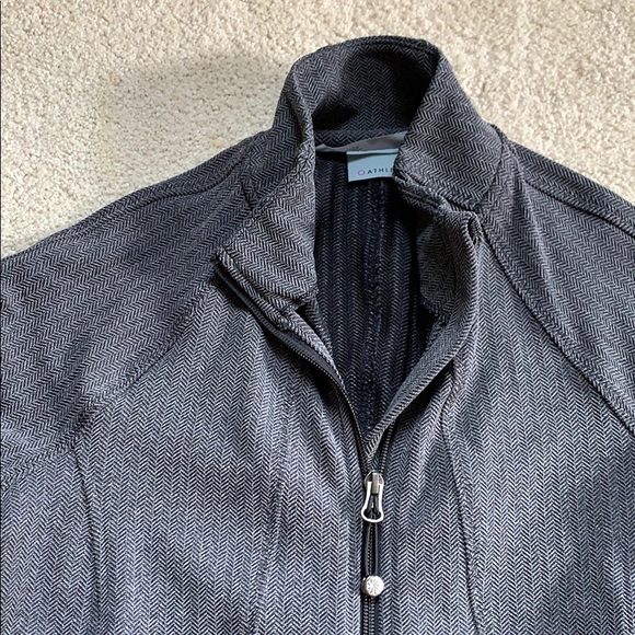 Athleta Zip Up Herringbone Pattern - Picture 2 of 4